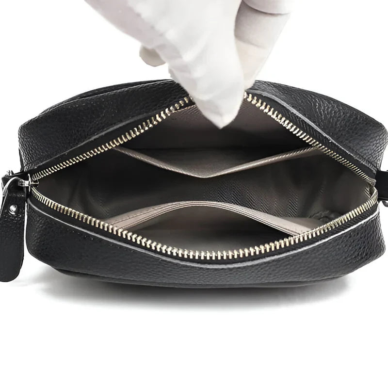 ChicZag - rektangulær crossbody-veske i skinn for kvinner