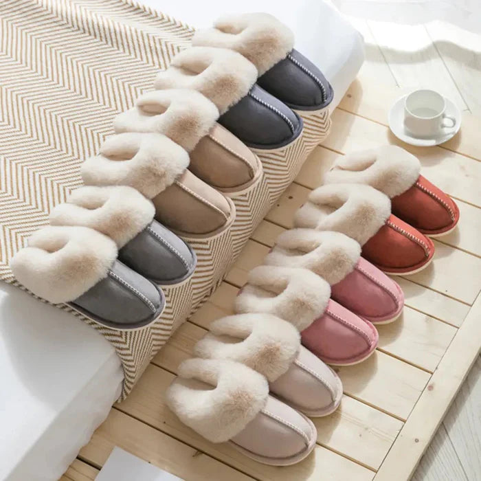 Cozy-Slides - Varme og komfortable fleece tøfler