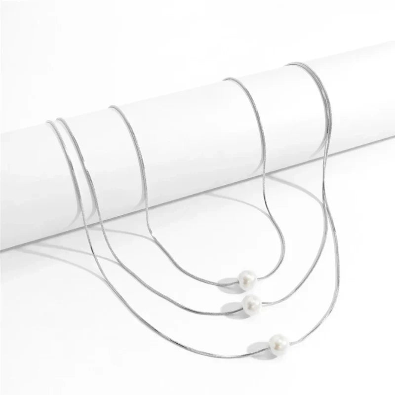 Sommerens slutt minimalistisk perlehalskjede