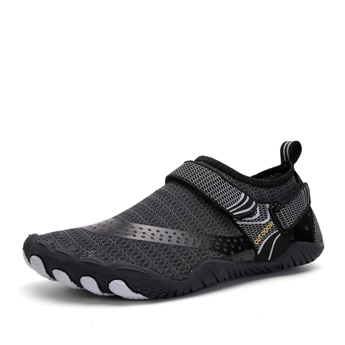 Barfot vannsko med borrelås for voksne