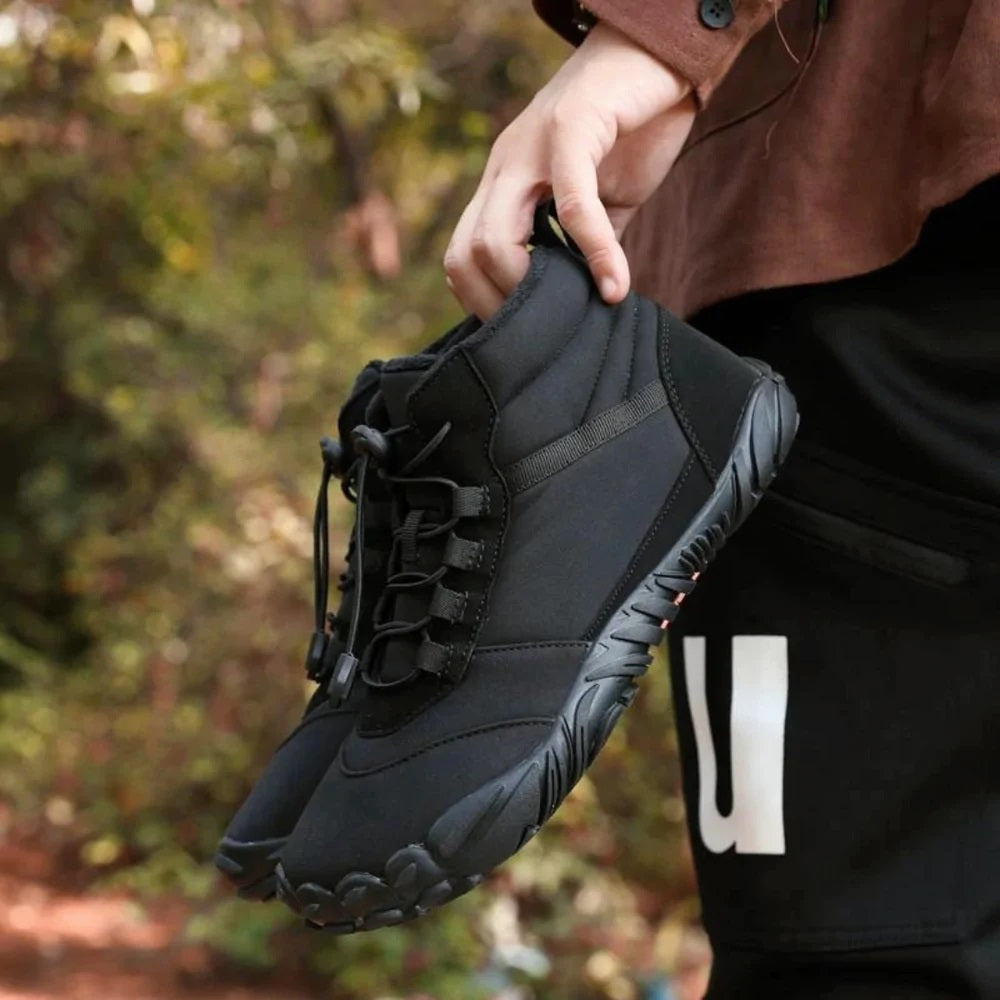 Vanntette barfotvandrestøvler for vinterbruk