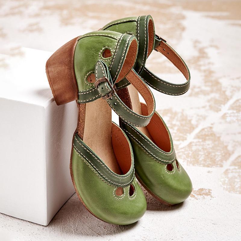 Amalia - Komfortable sandaler med lave hæler