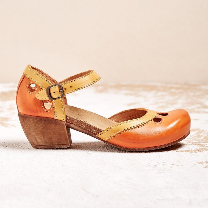 Amalia - Komfortable sandaler med lave hæler