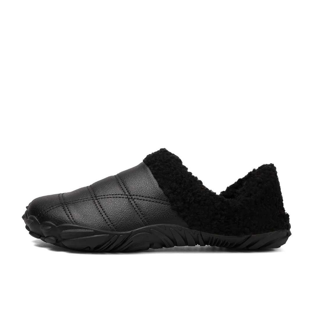 Vinterfleece barfot-tøfler