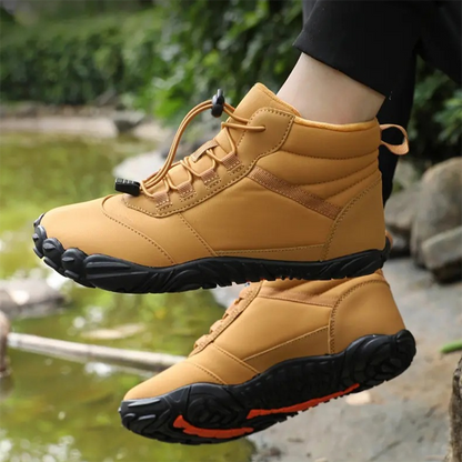 Vanntette barfotvandrestøvler for vinterbruk