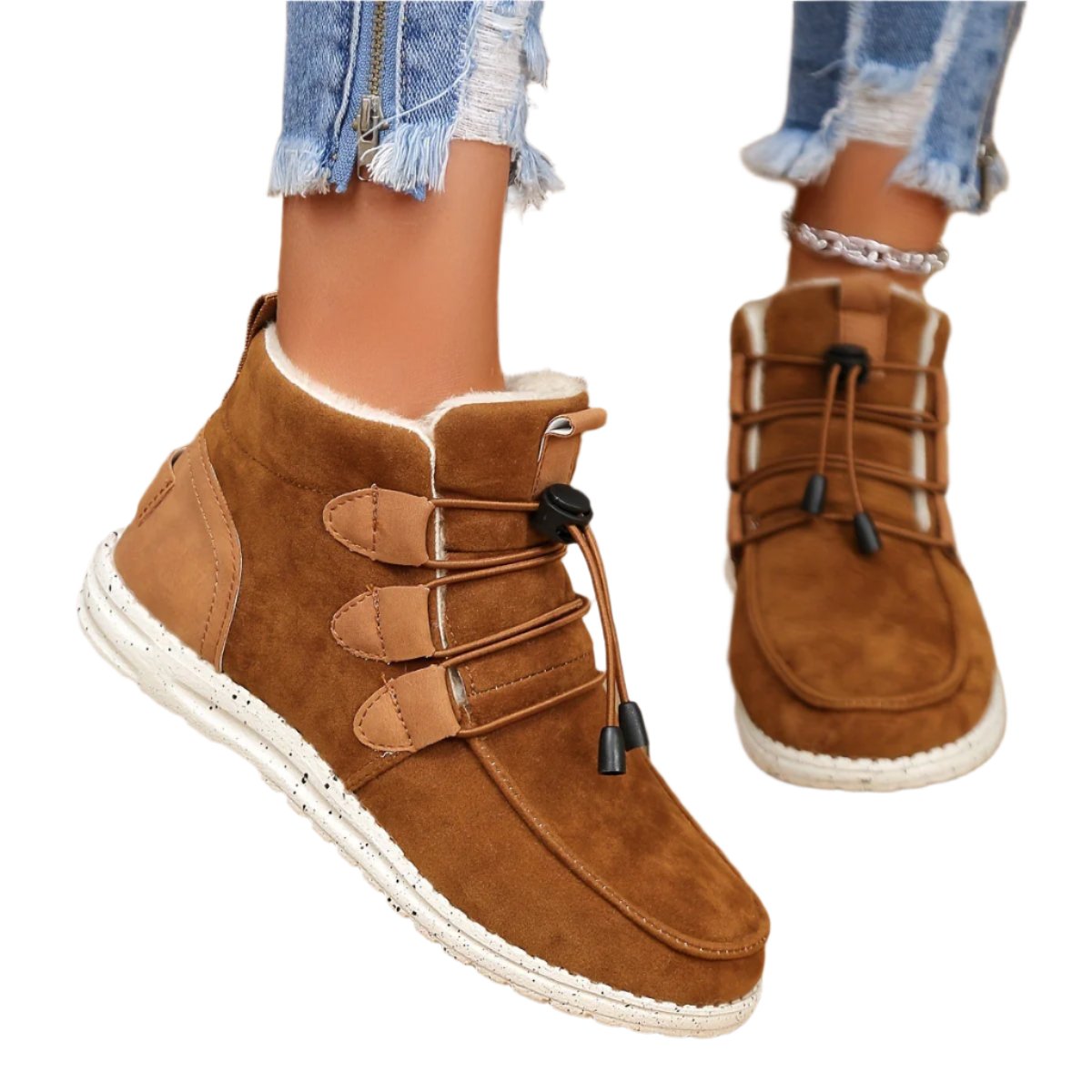 Sophie - Vinterstøvler for dame med varmt fôr og remmer