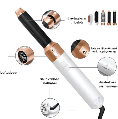 ProfiStyler - 5-i-1 Pro-sett - Ultimativ hårforvandling