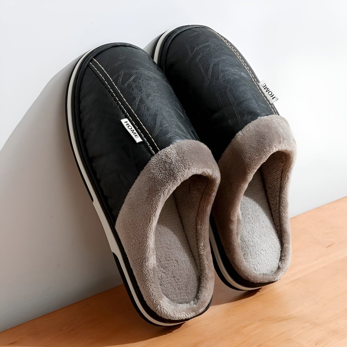 CozyWalk Slippers - Vanntette tøfler i skinn