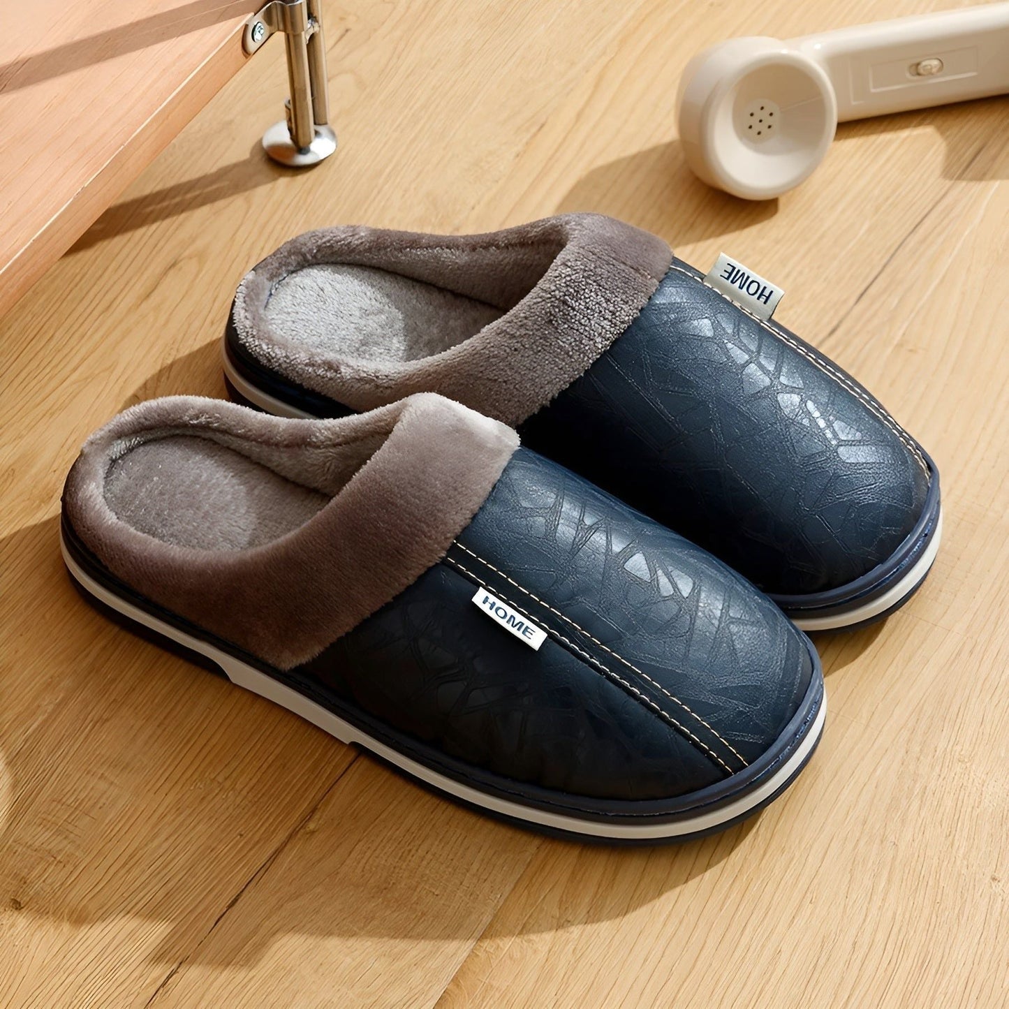 CozyWalk Slippers - Vanntette tøfler i skinn