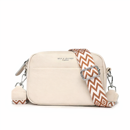 ChicZag - rektangulær crossbody-veske i skinn for kvinner