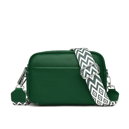 Stella - kornet skinn crossbody-veske