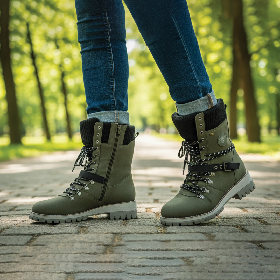 Sara - Snørte vinterstøvler