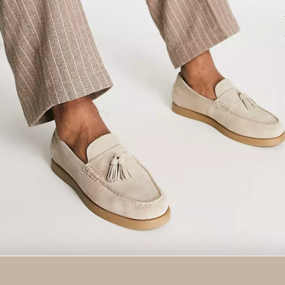 Leno - Loafers i skinn