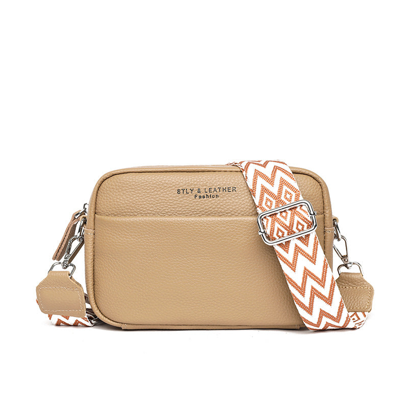 Stella - kornet skinn crossbody-veske