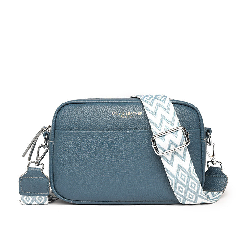 Stella - kornet skinn crossbody-veske