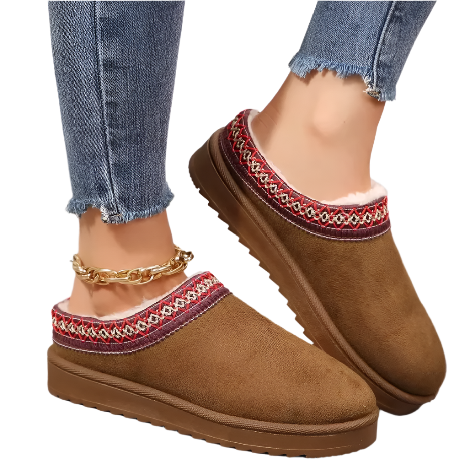 CozyMoc Elsa 2025 - Ortopedisk slip-on-sko i semsket skinn