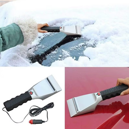 Oppvarmet snøskuffe