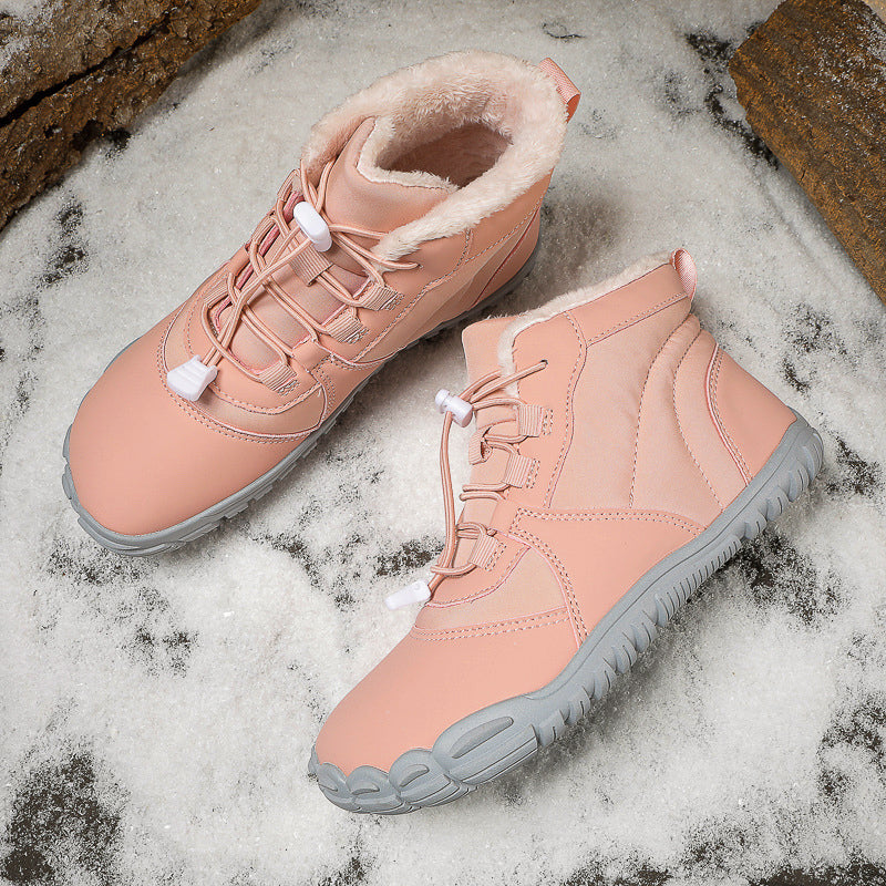 Kvinners vanntette støvler med varmt fôr