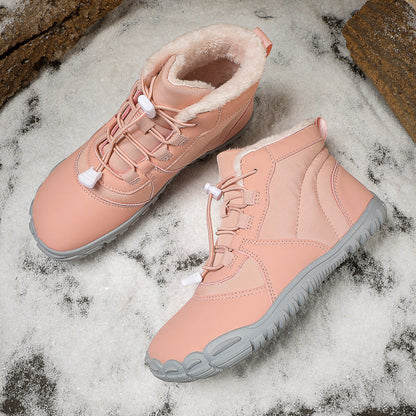 Kvinners vanntette støvler med varmt fôr