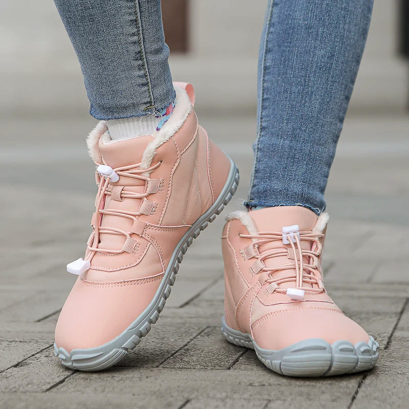 Kvinners vanntette støvler med varmt fôr