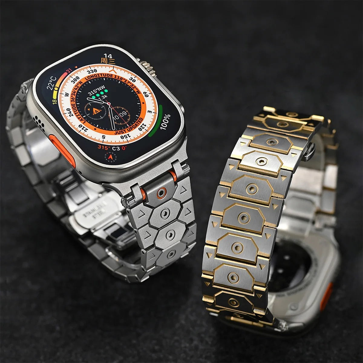 Titanium Apple Watch-armbånd