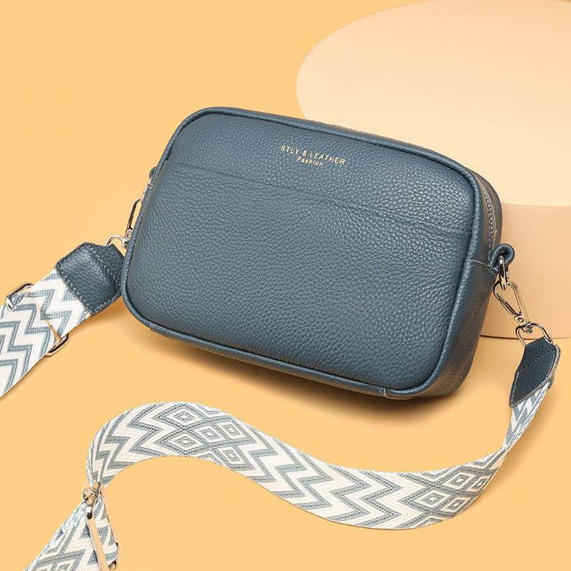 Stella - kornet skinn crossbody-veske