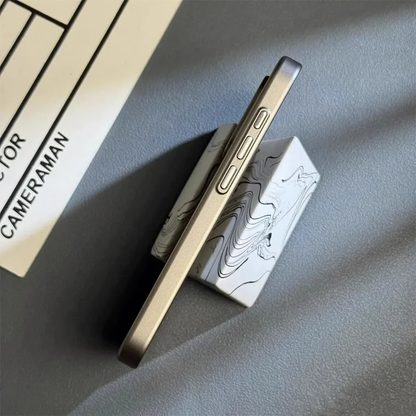 Groove ribbet metall iPhone-skydd