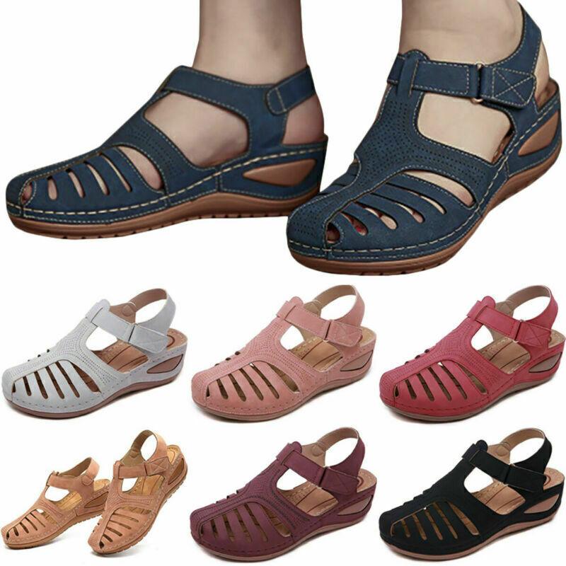 Ortopediske sandaler med lukket tå for kvinner