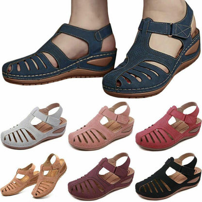 Ortopediske sandaler med lukket tå for kvinner